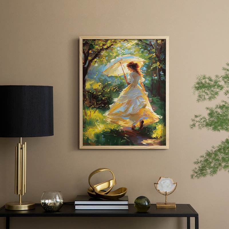 «WOMEN Series DCCDXCVI», reproduction encadrée - bois massif, H 11 po x l 9 po, Naturel