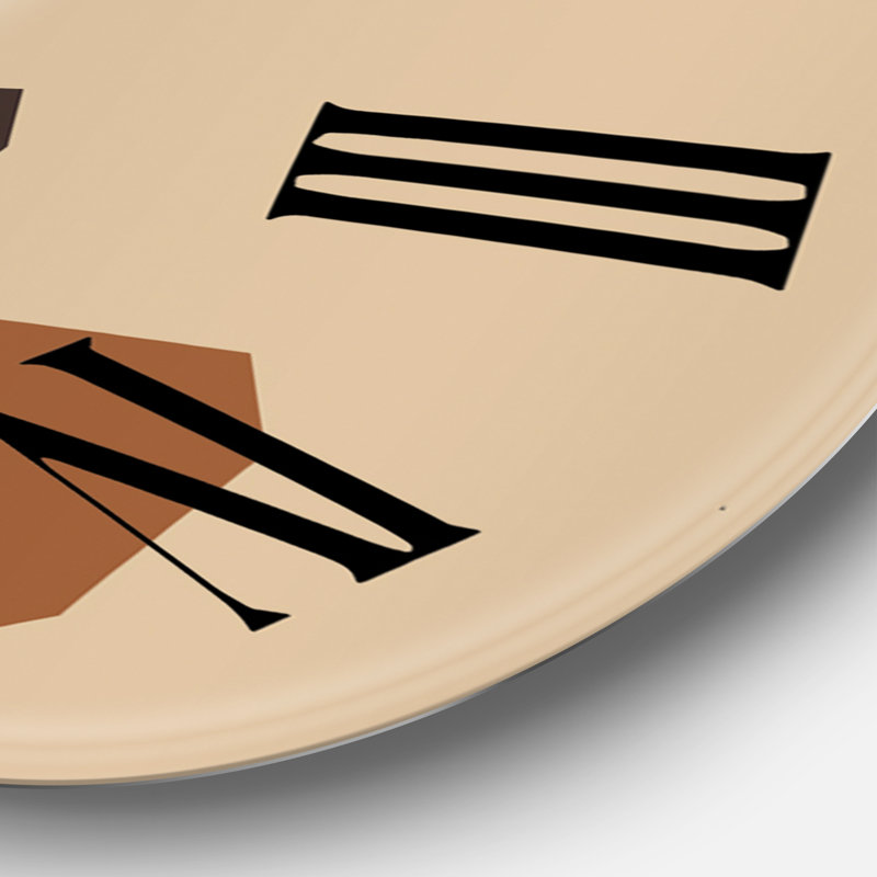Horloge murale moderne, Médium