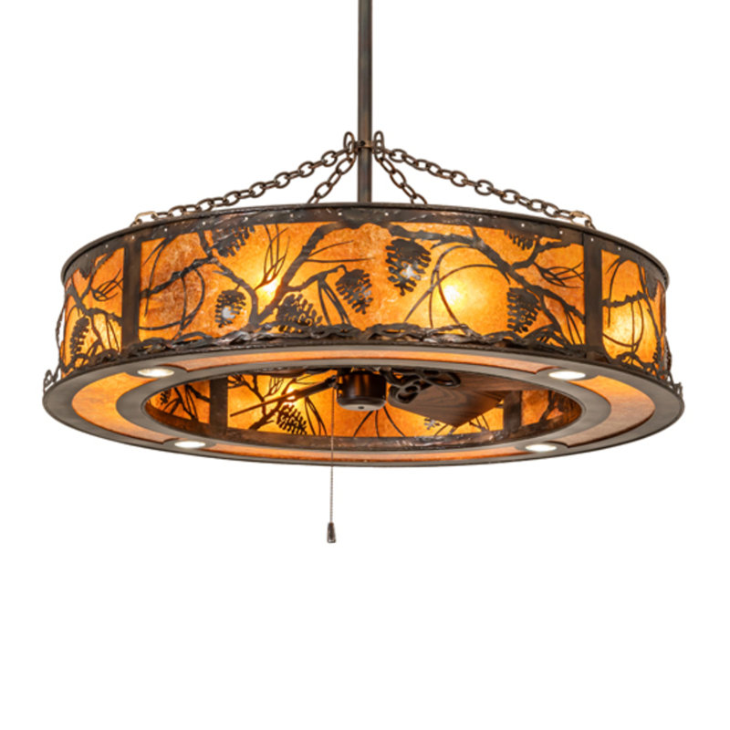 Whispering Pines Downrod Ceiling Fan