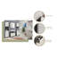 Hadice 60mm W 79mm H Wall Cabinet Frameless Medicine Cabinet Mirror 3 Fixed