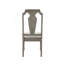 Ensemble de 2 chaises d'appoint avec siège rembourré en lin, beige et chêne vieilli