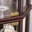 Elegant Dark Cherry Curio - Display Your Treasures Brightly Bar Storage Shelf Cherry, Lighted, Adjustable Shelves, 69.23 In. Height