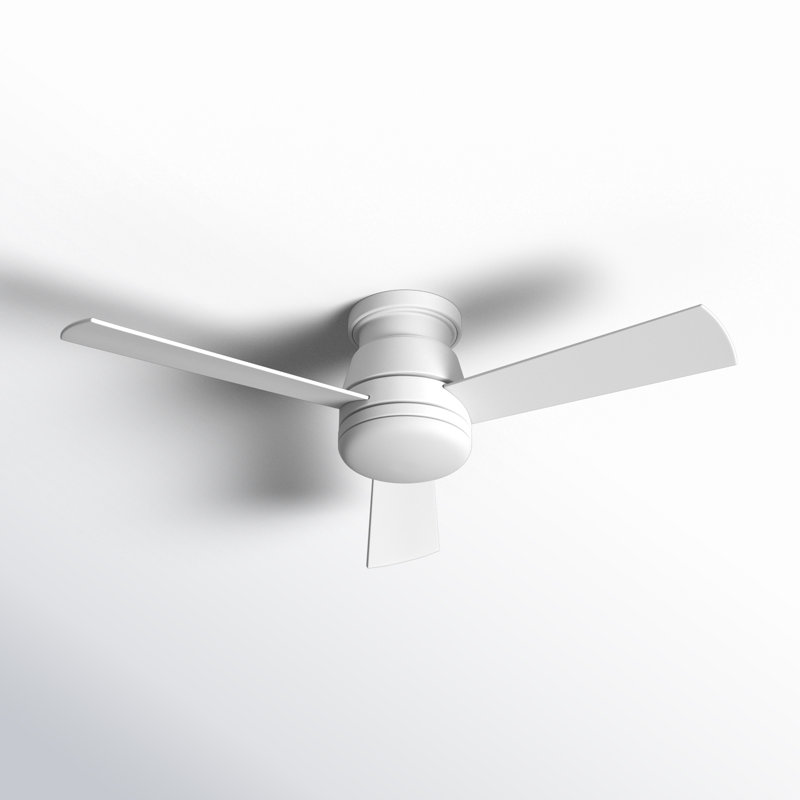Peppa 44'' Ceiling Fan with LED Lights, Matte White