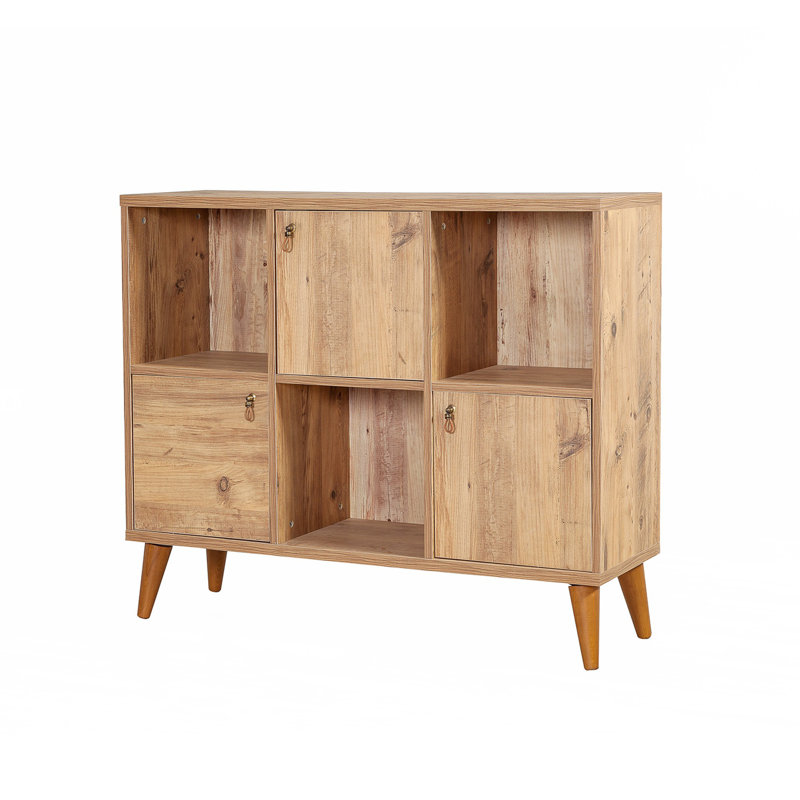 Buffet de 44,88 po de largeur Dacheng, Brun pâle