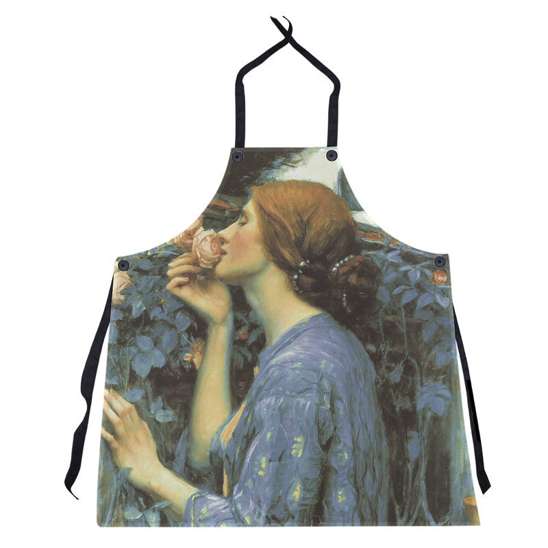 Tablier de rose waterhouse john william, Bleu