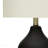 Lighting, 22"H, Table Lamp, Black Ceramic, Ivory / Cream Shade, Transitional