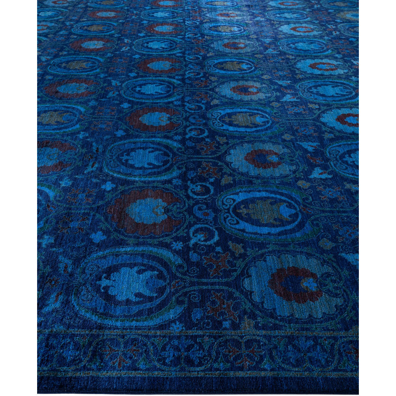 Overdyed One-of-a-Kind 12' 1" X 17' 7" Hand Knotted Area Rug
