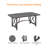 Rectangular Outdoor Dining Table Umbrella Hole , 52.4 " W 25.6 " D