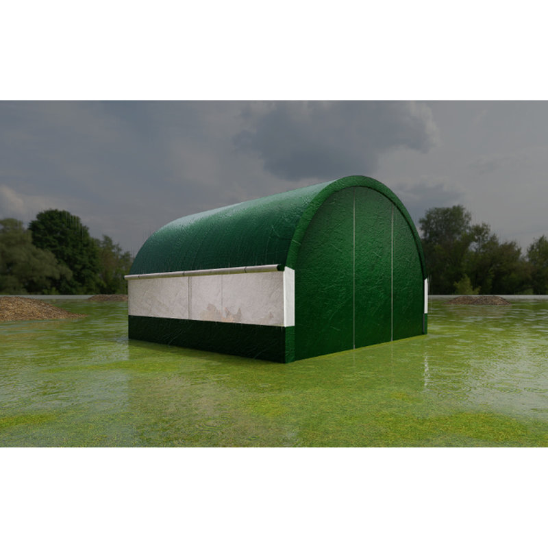 Cage à poulet avec structure en métal, dispositif de verrouillage automatique, verrou en tissu Pe verrouillable spacieux et sécuritaire, housse pour l'extérieur