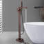 42 Robinet de baignoire autoportante à poignée unique 7/8 po avec pomme de douche à main-111704720