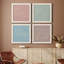 Pensées heureuses - ensemble de 4 peintures sur toile encadrées-60148045-60148041
