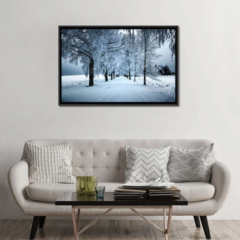 Frozen Avenue by Andreas Stridsberg - Gallery-Wrapped Canvas Giclée, 18" H x 26" W x 1.5" D, Black Framed Canvas, No Mat