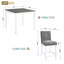 Ensemble de salle à manger à hauteur de comptoir 5 pièces avec chaises confortables Sturdy
