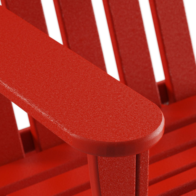 Chaise Adirondack pliante POLYWOOD Classic Adirondack, Rouge coucher de soleil