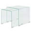 Kopnisky Glass Top Sled Nesting Tables