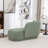 Faux Fur Upholstered Chaise Lounge Chair-372344129