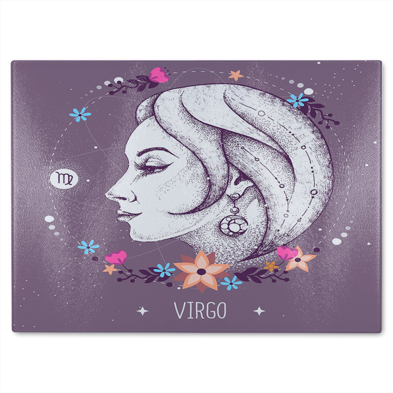 Modern Magic Witchcraft Dining Glass Chopping Board, 28cm L x 20cm W