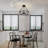 Industrial Ceiling Light, Farmhouse Rustic Of Ceiling Light,Vintage Chandelier, Ceiling Light With Hexagon Metal Cage For Kithcen Island Hallway Bedroom Dining Room Entrance,Ceiling Fixtures