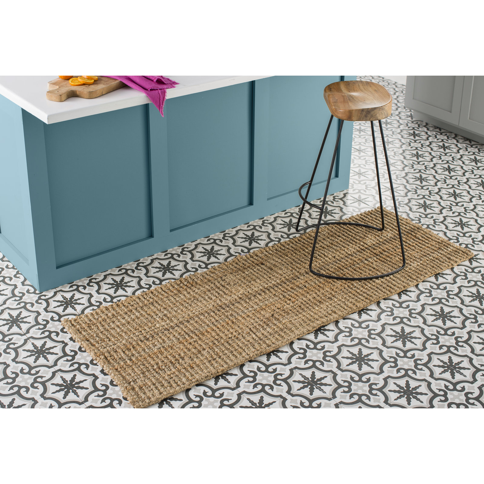 Alda Hand-Woven Jute Rug, Runner 2' x 6'