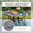 Angelleigh 6 - Person Patio Dining Set with Round Table , Cushions Included