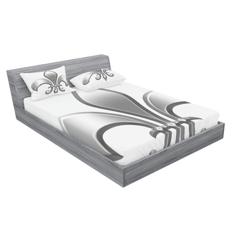 Microfiber Sheet Set, Queen Sheet Set with Fitted Sheet