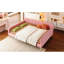 Grand lit, lit de jour, revêtement en lin doux, massif et pin, convient aux pieds élégants et robustes, sans sommier