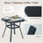 3 Piece Rocker Seating Group with Cushions, 2 - Person Outdoor Rocking Patio Chairs Set with Tempered Glass Top Coffee Table for Porch, Backyard, Balcony-1110053888