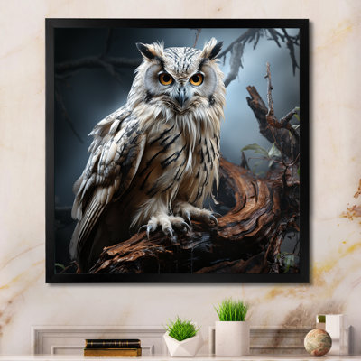 Nocturnal Owl Portrait II - Owl Wall Art