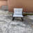 White, Rocker Set Chair And Teapoy Off-