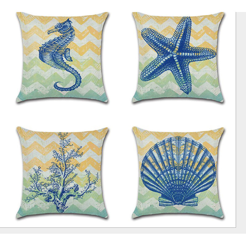 (Covers With Inserts) Set of 4 Butterfly Throw Pillows
