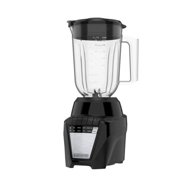 Black+decker 700w Stainless Steel 6-tip Icecrush Blender, 8 Speeds + Pulse, 7-cup Ergonomic Jar (56oz), Ice Crush In Black