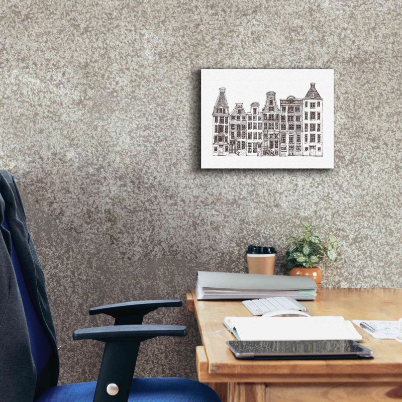 «Amsterdam I» par Incado, estampe numérique sur toile, H 12 po x l 16 po x P 0,75 po