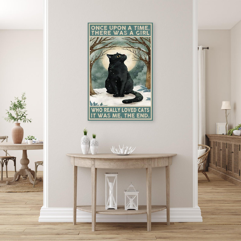 «Who Really Lived Cats On», impression sur toile, H 20 po x l 16 po x P 1,25 po