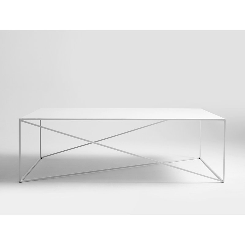 Quiana Frame Coffee Table, H45 x L140 x W80cm, White