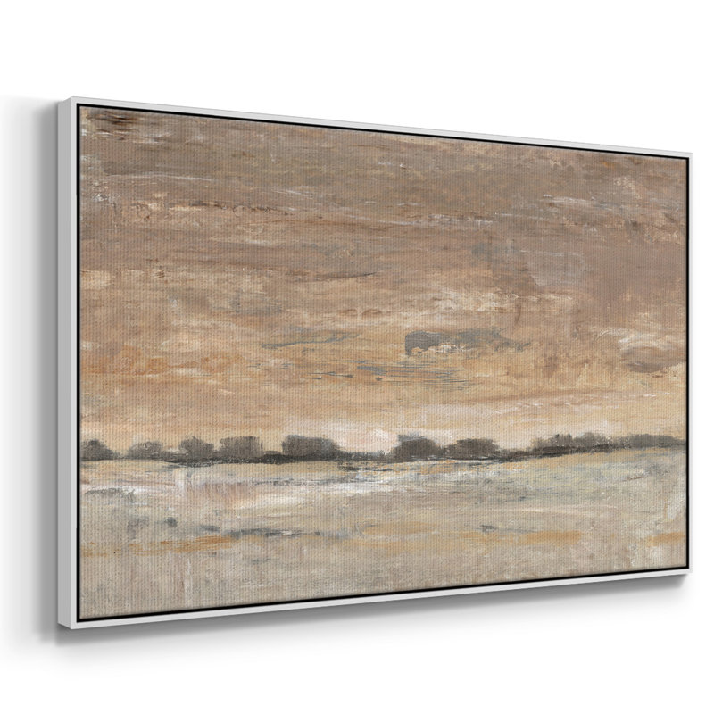 «Early Evening Light I», reproduction sur toile, H 17 po x l 25 po x P 2 po, Blanc