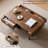 Modern solid wood storage coffee table-1929121298