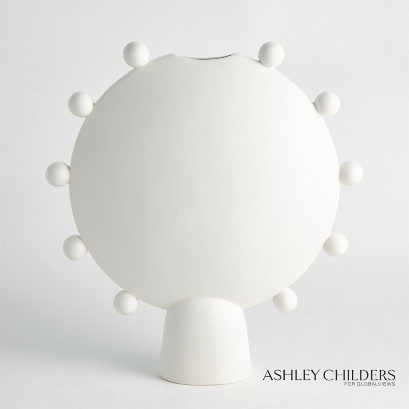 Spheres Collection Vessel, White