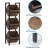 15" 3-Tier Industrial Basket Stand with Angled Baskets – Rustic Vertical Fruit & Snack Rack