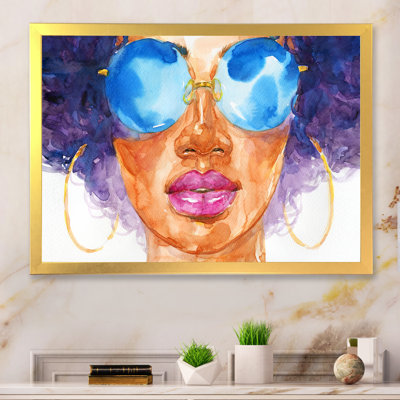 «African American Fashion Woman», reproduction sur toile