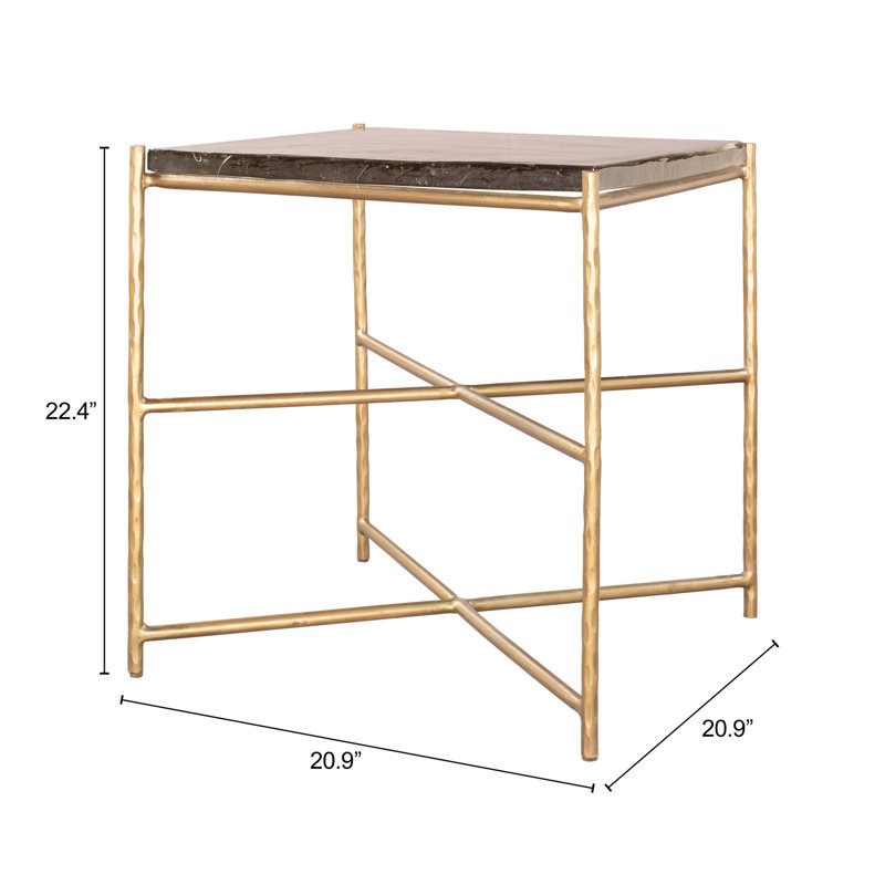 Table d'appoint Daejon Kove Doré