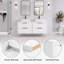Base de meuble-lavabo double 48 po, lavabo vasque et robinet non inclus-133451856