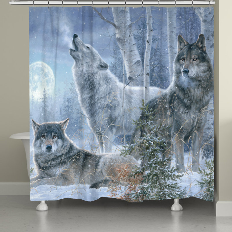 Rideau de douche Mazeppa Wolf Pack