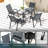 4 - Person Wicker Patio Dining Set with Round Table