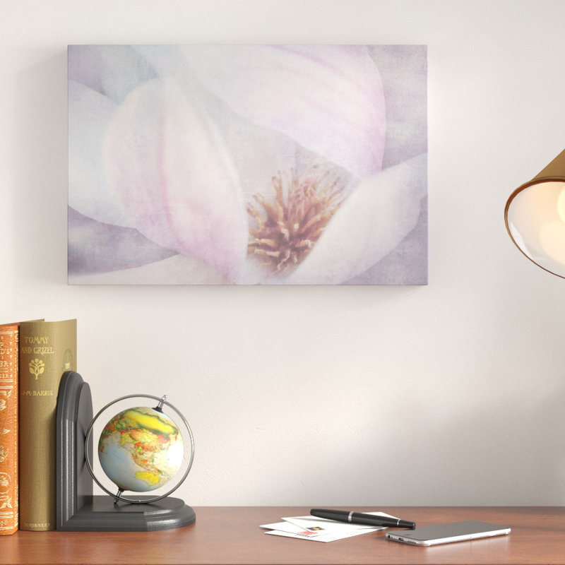 « magnolia melody ii », reproduction d’art sur toile tendue, H 24 po x l 36 po x P 1,5 po