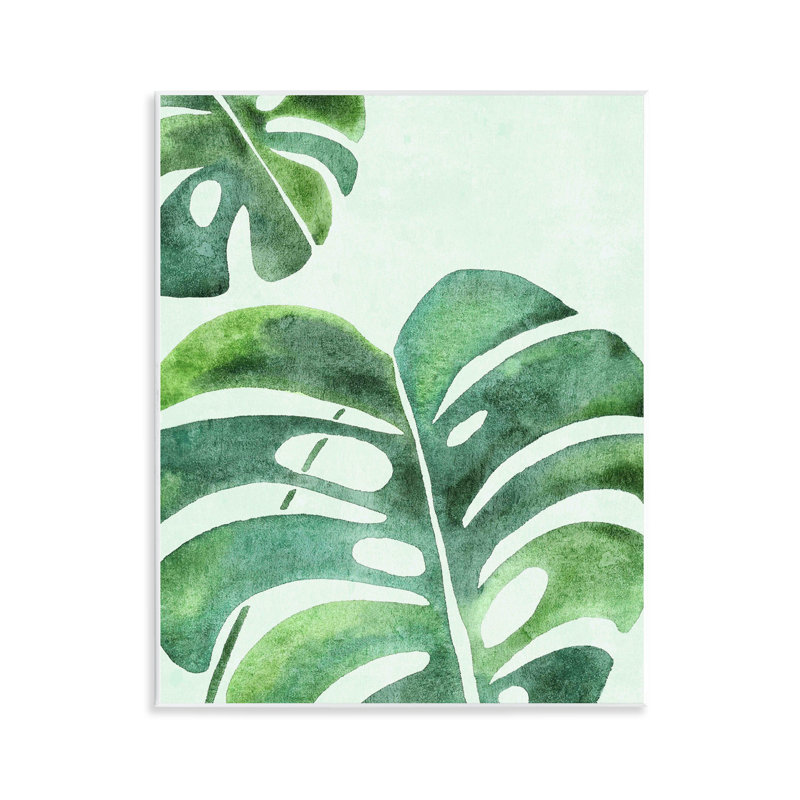 Plaque murale Monstera Leaf Tropics, design par Camila Juncos