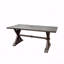 Table de salle à manger d'extérieur moderne en aluminium