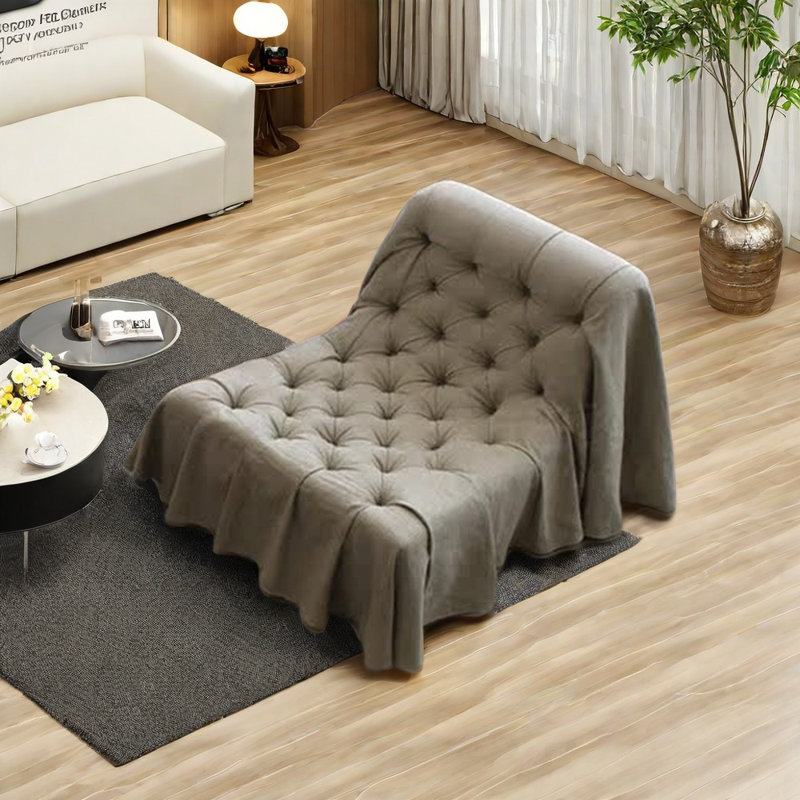Chaise en lin et coton de haute qualité, Kaki