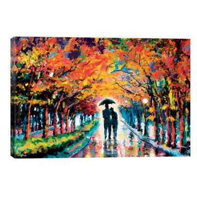 Park In Love - Wrapped Canvas Painting