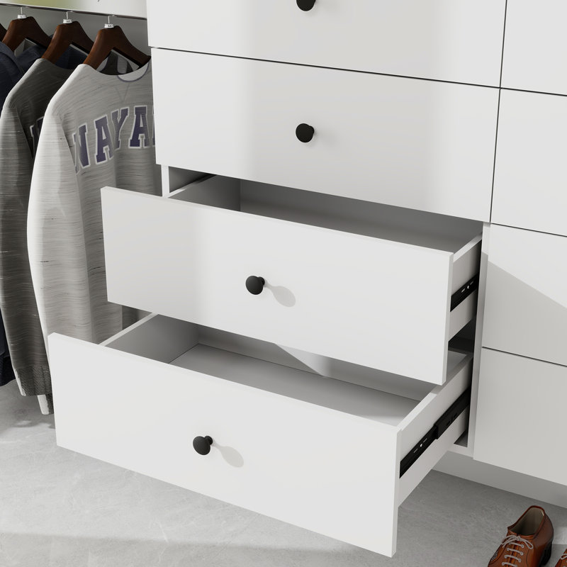 Système de placard Alessandrino 110,24, Blanc