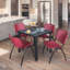 Plateau de table Kee Square, 4 chaises empilables-1843066373-1843066370-1810362140